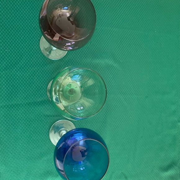 Vintage Colored wine glasses NWOB - Picture 3 of 4